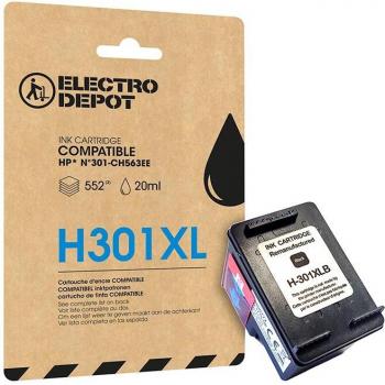 Cartucho de Tinta XL Compatible HP H301 Negro Electro Depot