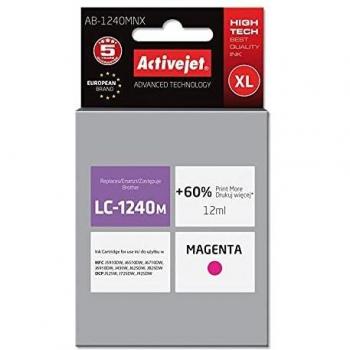 ActiveJet AB-1240MNX Ink Cartridge for Brother Printers - LC-1240M Magenta, 12ml, 100% New