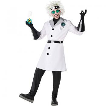 Kimokawaii Disfraz de Científico Químico Loco para hombre