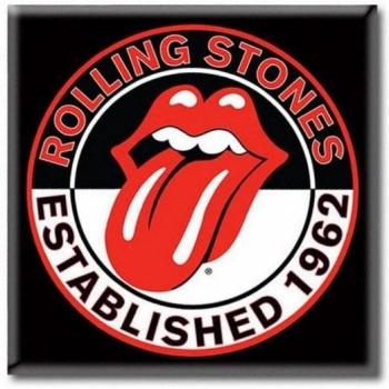 Imán de nevera The Rolling Stones Est. 1962 Tamaño Único negro/rojo