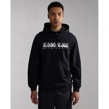 Napapijri Men's Black Telemark Hoodie Size M