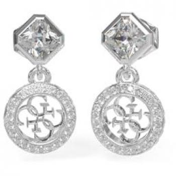 Pendientes de Acero Plateado 4G Crush para Mujer - Guess