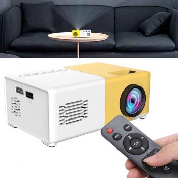 Proyector LED Mini Portátil 1080P para Home Theater, Compatible con HDMI y USB, Control Remoto, Ideal para Niños 100-240V