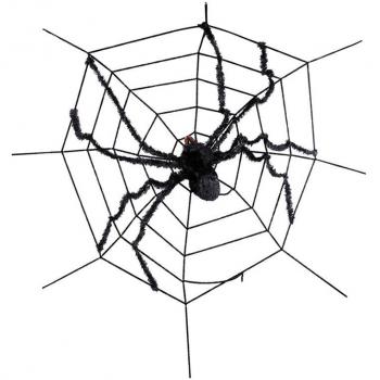 Telaraña con Araña Gigante de 180X180 cm