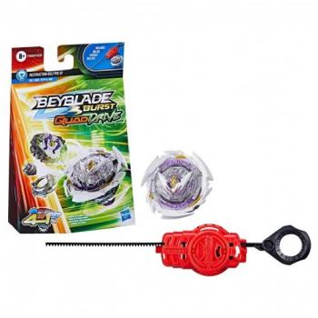 Hasbro Beyblade Burst QuadDrive Destruction Belfyre B7 Starter Pack with Battle Spinning Top and Launcher