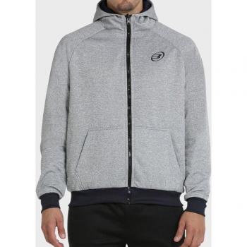 Sudadera con Cremallera para Hombre Bullpadel Baralla en Gris Medio