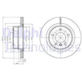 Disco de freno DELPHI BG4293C