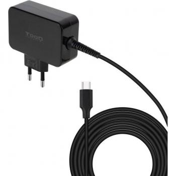 TooQ TQLC-USBCGAN65PD Cargador de Portátil GAN USB Tipo-C 65W Automático Voltaje 5-20V Negro