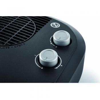 De'longhi HTC4030 - Calefactor cerámico, 1800 w, 2 niveles, termostato ajustable, apto para estancias de hasta 60m², tecnología calefacción cerámica, filtro anti polvo, negro