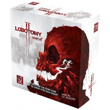 LOBOTOMY 2 MANHUT: Juego de mesa de terror y supervivencia en un manicomio abandonado, recomendado a partir de los 14 años, con instrucciones en inglés