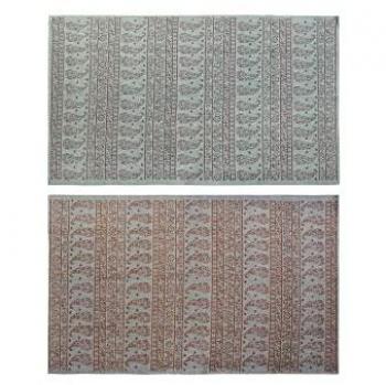 Alfombra DKD Home Decor 120 x 180 x 0,4 cm Azul Poliéster Verde Árabe (2 Unidades)