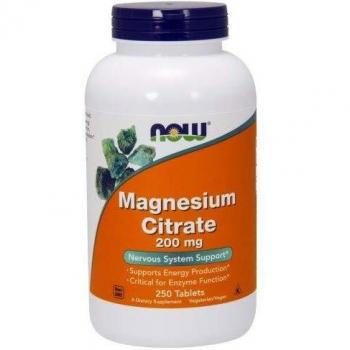 Now Foods Magnesium Citrate 200mg - 250 Tablets
