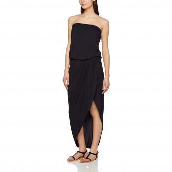 Urban Classics Ladies Viscose Bandeau Dress Long Dress Black