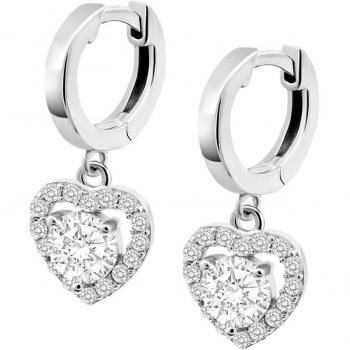 Pendientes Lotus Silver LP3613-4/1 Moments de Plata con Circonitas y Motivo Corazón para Mujer