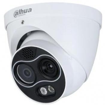 Cámara IP Domo Lite Mini Híbrida Térmica + Visible DAHUA DHI-TPC-DF1241-B2F2-DW-S2, resolución 256*192, 4MP, lente de 2+