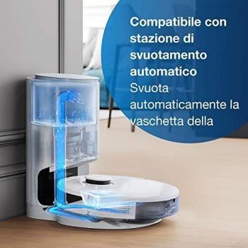 Ecovacs Deebot N8 Pro Robot Aspirador y Fregasuelos con Detección de Obstáculos 3D en Tiempo Real, Navegación Láser dToF, Control por App, Compatible