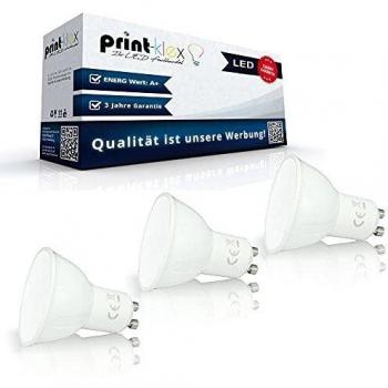 3 bombillas LED GU10, 3 W, 4000 K, blanco neutro, bombilla no regulable
