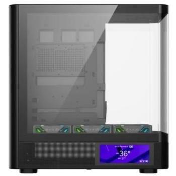 Torre Gaming XYZ Quantum Pro Negra ATX con Pantalla 6.2, Soporte GPU 400mm, A-RGB y 4 Ventiladores PWM