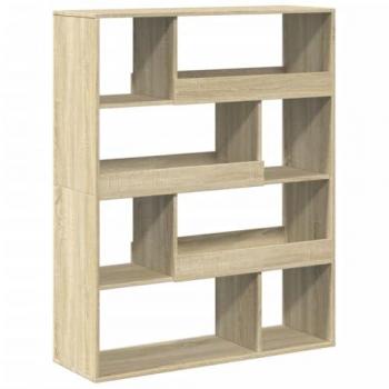 Estantería de madera de ingeniería roble Sonoma 100x33x125,5 cm