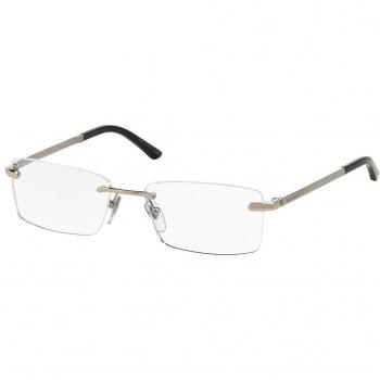 Bvlgari BV1077TG 4080 Armazones para Hombre Plateadas, Lentes Recetadas Para Hombre Silver, Gafas Recetadas para Hombre Plateadas