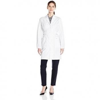 Bata de laboratorio Dickies para mujer, de Genflex, 91,44 cm - Blanco -