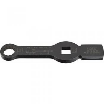 HAZET 2872SZ-24 Llave de estrella de golpe hexagonal doble con 2 superficies de impacto Cuadrado hueco 3/4 pulgadas (20 mm) Perfil hexagonal doble exterior 24 mm
