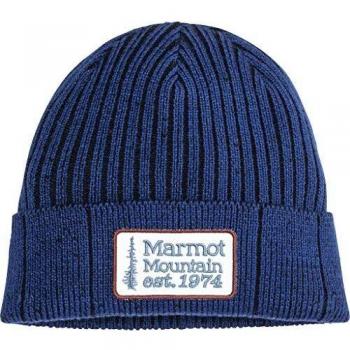 Marmot Gorro Unisex Retro Trucker Beanie, Unisex Adulto, Gorro, 14660-3897-ONE, Azul Marino y Negro, Talla única