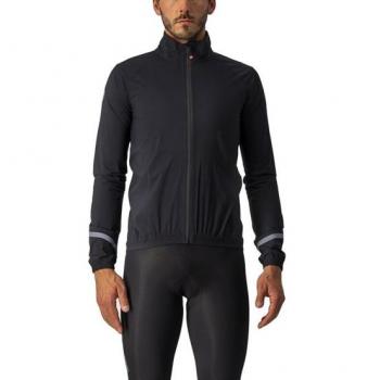 Chaqueta impermeable Castelli Emergency 2 Rain para hombre - Color negro, tamaño XXL