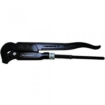 Skandia 1043027 1,5 pulgadas llave de tubo con mandíbulas en 90 grados 1, multicolor