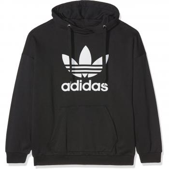 adidas Trefoil Sudadera, Mujer, Negro, 40