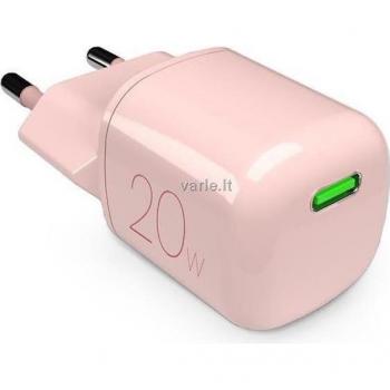 Cargador Inalámbrico Rápido Rosa 20W para Smartphone y Tableta