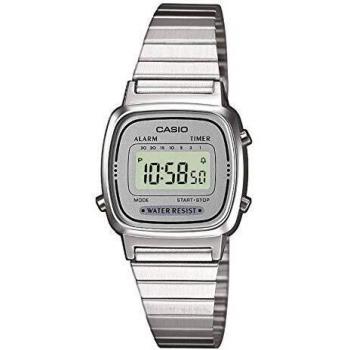 Casio Vintage Women's Digital Stainless Steel Alarm Timer LA670WA-7DF