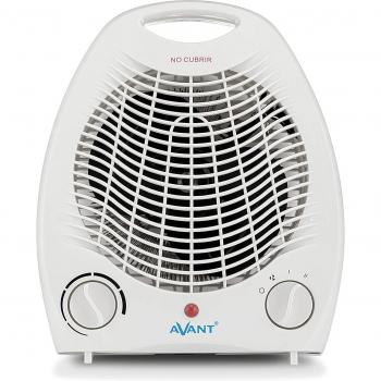 Calefactor de Aire Vertical Blanco con 2 Niveles de Potencia, Función Ventilador y Protección Térmica - AV7557