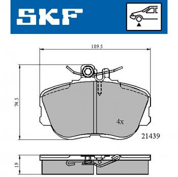 Pastillas de freno SKF VKBP 80516