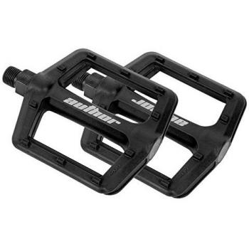 Pedales de bicicleta APD-F13 Nylon BMX MTB Plataforma Negro con Reflector