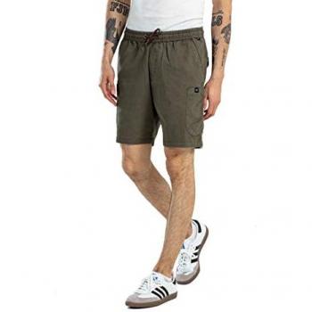 Shorts Cargo Reflex Fáciles Reell, Color Oliva, Talla S, 98% Algodón, 2% Elastano