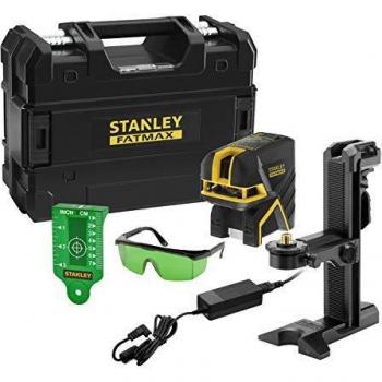 STANLEY FATMAX FMHT77597-1 - Nivel láser lineas cruzadas + 2 puntos verde, 30 m