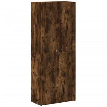 Armario archivador madera ingeniería roble ahumado 60x32x153 cm Marrón