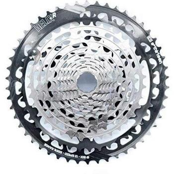 E13 Unisex_Adult Helix Race-9-50T-12v Bike Cassettes, Grey/Silver, 12v