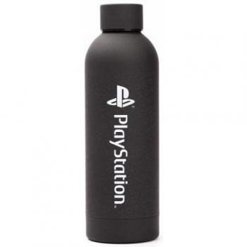 Botella de agua de acero inoxidable Playstation Negro/blanco One Size
