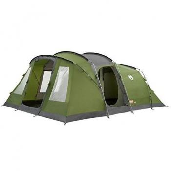 Tienda de campaña Coleman Vespucci 6 - Tipo túnel para 6 personas - 3 cabinas XXL - Dimensiones: 500 x 445 x 195/210 cm - Color verde