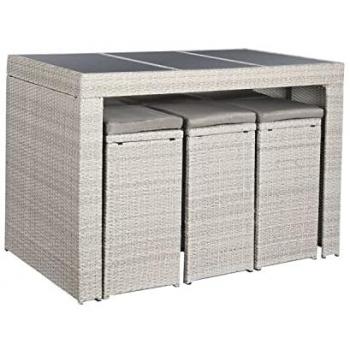 Conjunto de Mesa con 6 Sillas DKD Home Decor 143 x 80 x 100 cm, Estándar