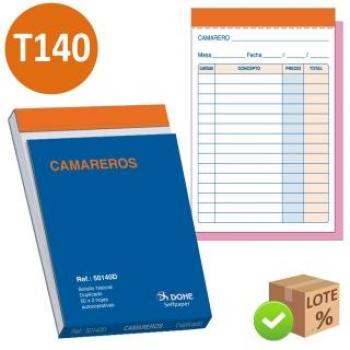 Talonario Comandas T-140 Camareros con Copia