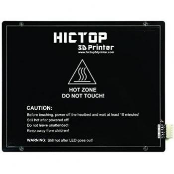 HICTOP 275 x 220 mm MK3 aluminio climatizada Cama caliente cama PCB Plataforma Heatbed para la impresora 3D Reprap 250W 24V + Cableado