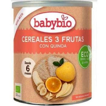 Babybio - Cereales Frutas Con Quinoa - 220 G - Desde 6 Meses - Bio
