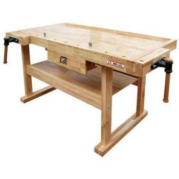 Banco de Trabajo de Madera Maciza WB160L 1600x820x820mm. 150Kg