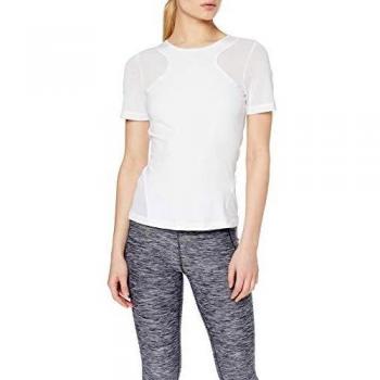 NIKE W NP HPRCL Top SS Camiseta de Manga Corta, Mujer, White/Clear, M