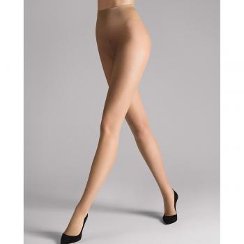 Wolford Individual 10 Sheer Tights - Fairy Light Beige, Size L