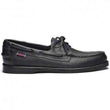 Sebago Docksides Total Black Men's Boat Shoes EU 41.5