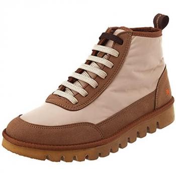 Botines Unisex de Nylon con Cierre de Cordones Art 1585 Sesame/Taupe